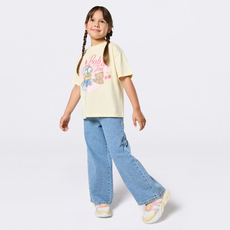 Minions Short Sleeve Oversized Tee, Yellow Light, hi-res