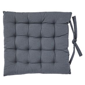 Living & Co Chair Pad Polycotton Grey 40cm x 40cm
