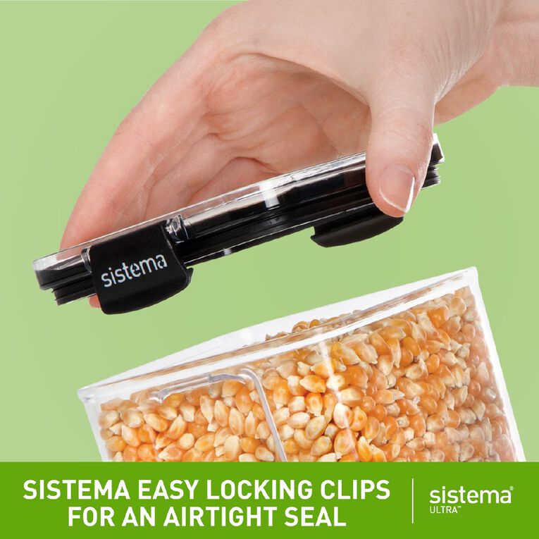 Sistema Ultra Tritan Canister Square Black 1.9L, , hi-res