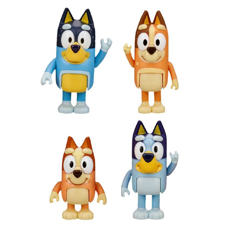 Bluey Figure 4-Pack Assorted, , hi-res
