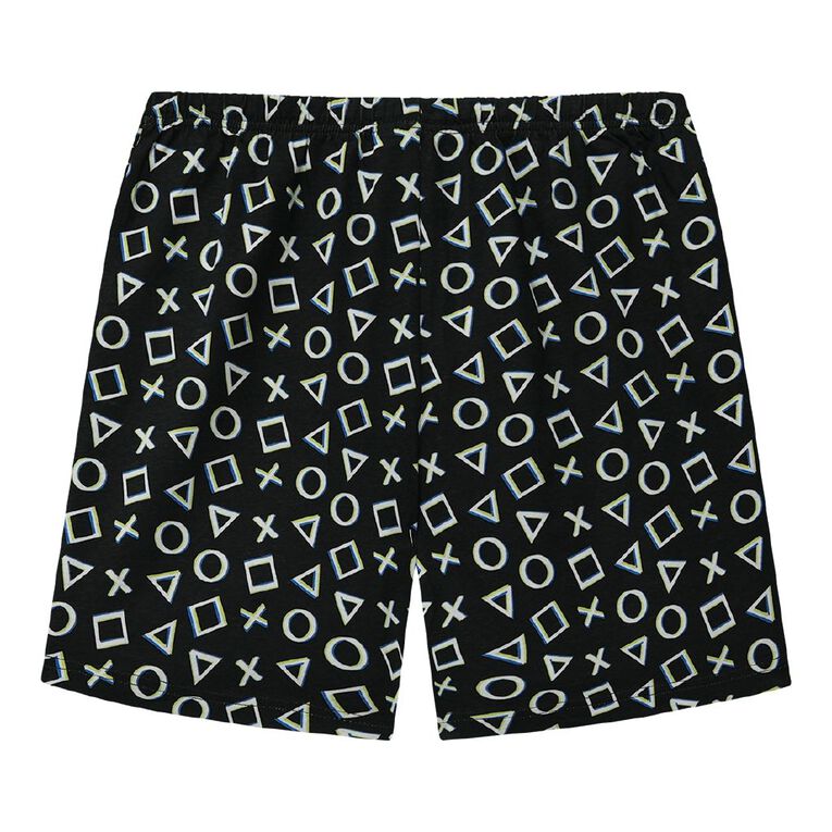H&H Boys' Sleep Shorts, Black, hi-res