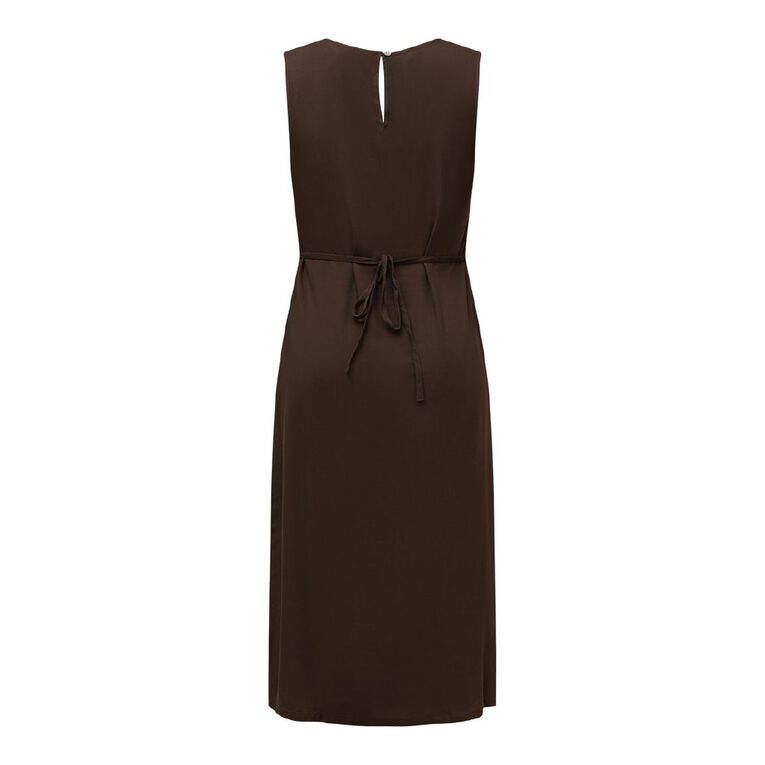Karanga Ink Women's Dress, Brown Dark, hi-res
