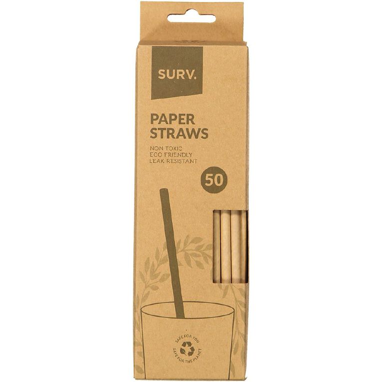 SURV. Paper Straws 50 Pack, , hi-res