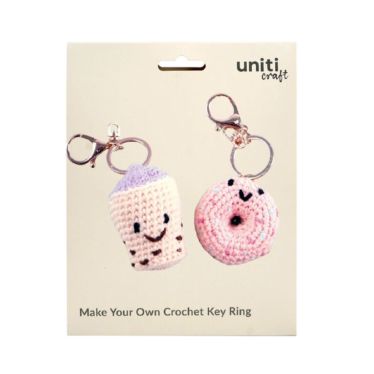 Uniti Craft Adults Make Your Own Crochet Key Ring, , hi-res
