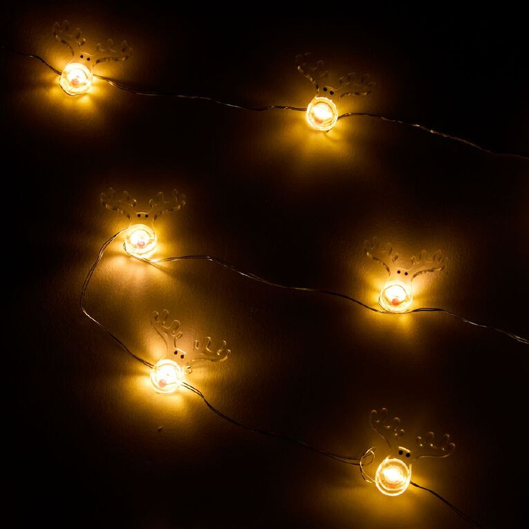 Wonderland Novelty Battery String Lights Warm White 20 LED Assorted, , hi-res