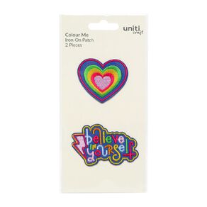 Uniti Colour Me Iron On Patch 2 Pack