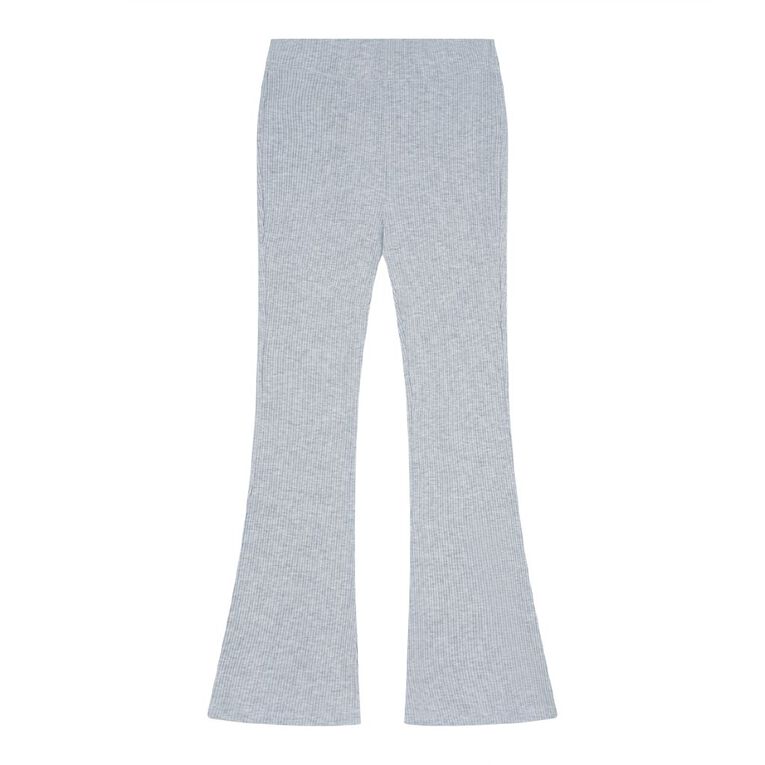 Young Original Rib Flare Leggings, Grey Light, hi-res