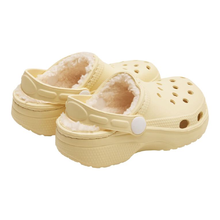 Young Original Junior Kids' Lined Frog Clog Shoes, Yellow Light, hi-res