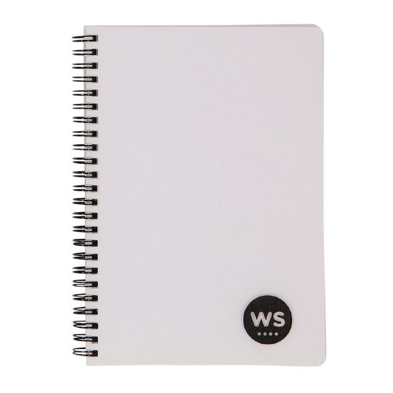 WS Notebook PP Wiro 200 Pages Soft Cover White A5 A5, , hi-res