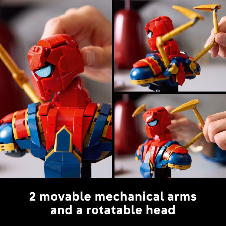 LEGO Marvel Super Heroes Iron Spider-Man Bust 76326, , hi-res