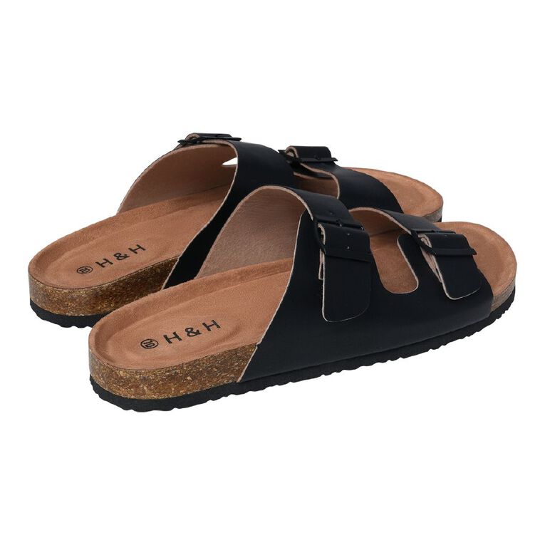 H&H Men's Rufus Sandals, Black, hi-res