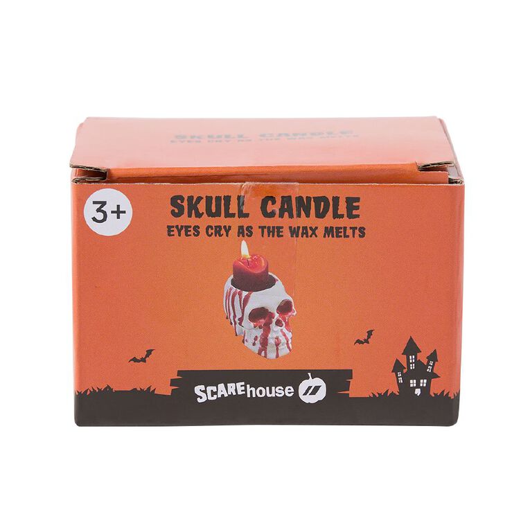 Scarehouse Skull Candle Crying Eyes Decoration, , hi-res