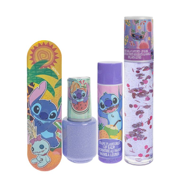 Stitch Cosmetic Tumbler with Rubber Topper, , hi-res
