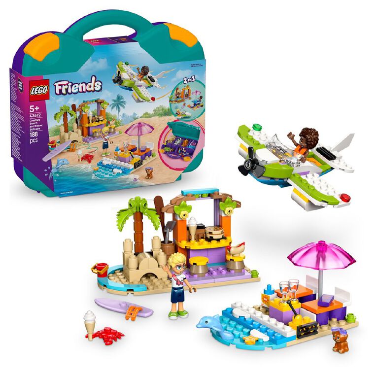 LEGO Friends Creative Beach and Travel Suitcase 42672, , hi-res