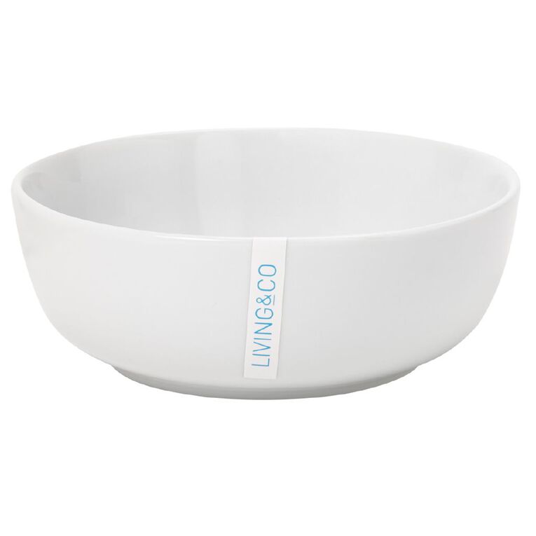 Living & Co Salad Bowl Round White, , hi-res