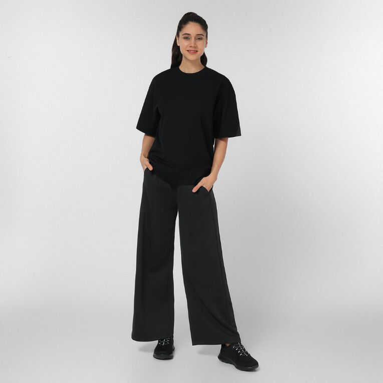 Active Intent Women's Scuba Wide Leg Pants, Black, hi-res
