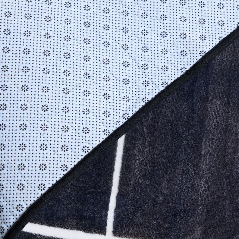 Living & Co Kids Rug Basketball Court Black, , hi-res