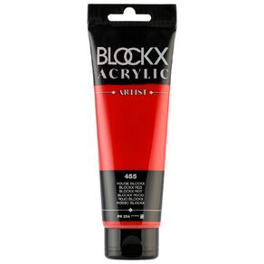 BLOCKX Acrylic Tube 120ml  Red Red