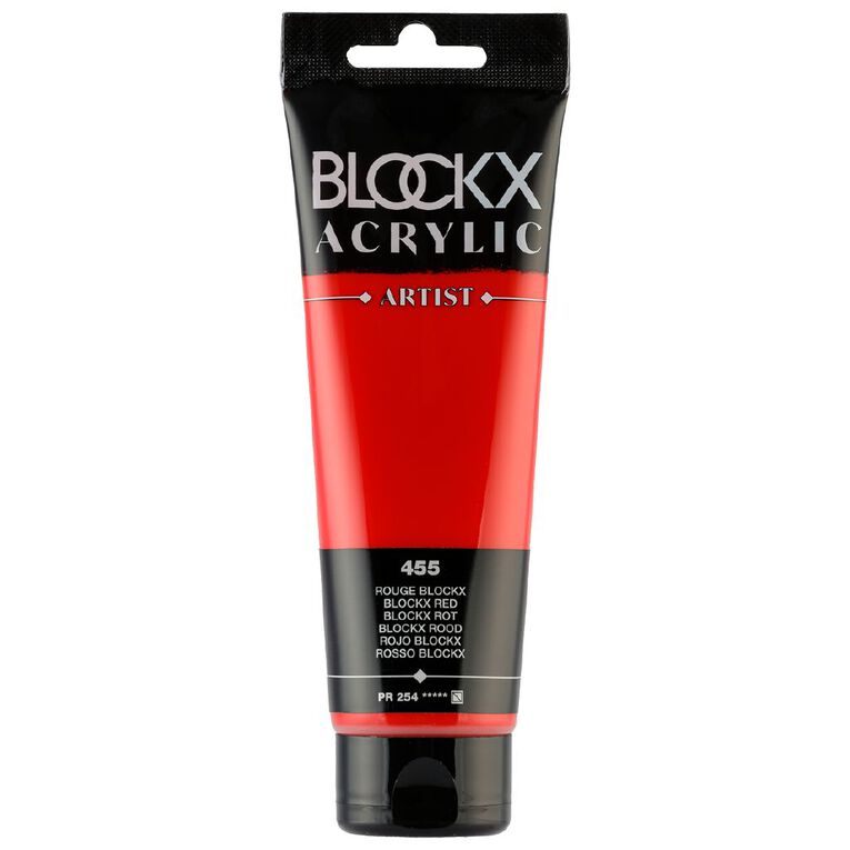 BLOCKX Acrylic Tube 120ml  Red Red, , hi-res