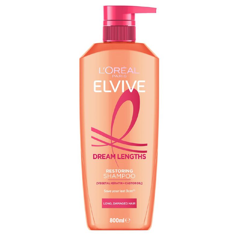 L'Oreal Paris Elvive Dream Lengths Shampoo 800ml, , hi-res