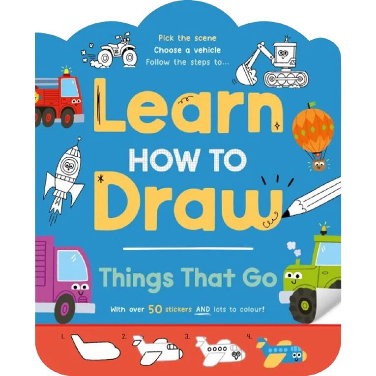 Flip And Draw: Learn How To Draw Things That Go, , hi-res