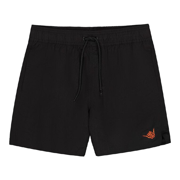 Young Original Nylon Swim Shorts, Black, hi-res