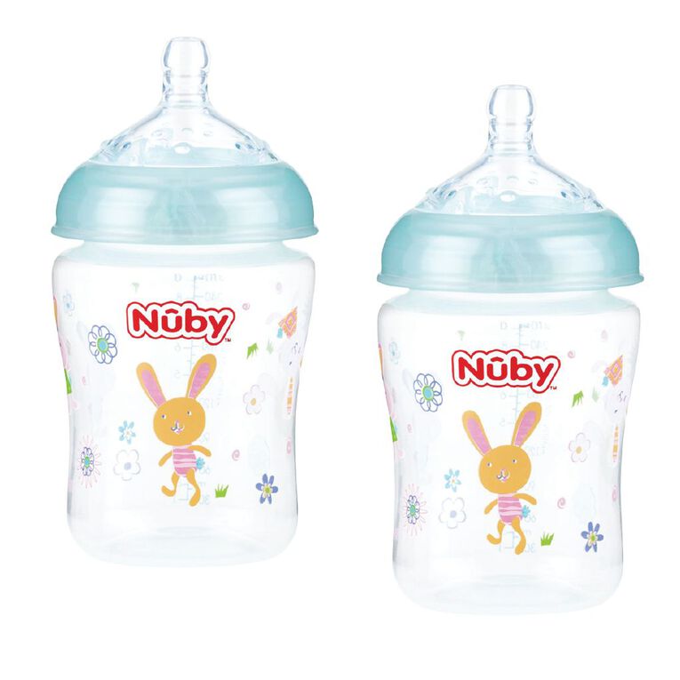 Nuby Wide Neck Bottle 270ml 2 Pack, , hi-res