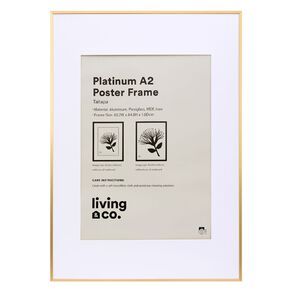 Living & Co Platinum Poster Frame A1/A2 Gold