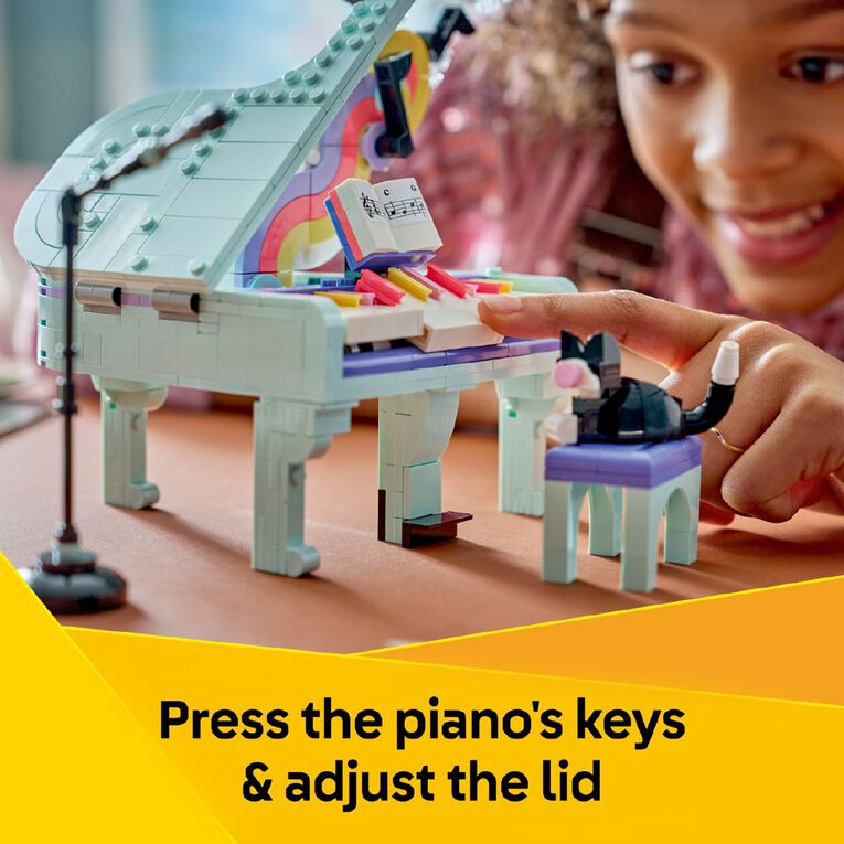 LEGO CREATOR Music Decor Piano with Cat 31392, , hi-res