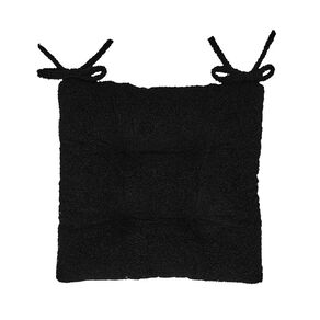 Living & Co Chair Pad Boucle Square Black 40cm x 40cm