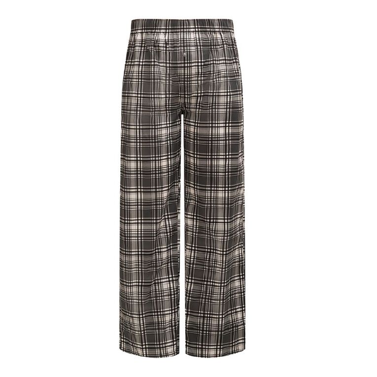 H&H Men's Woven Pyjama Pants, Grey Dark, hi-res