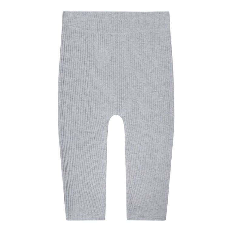 Young Original Babies' Rib Leggings 3 Pack, Yellow Light, hi-res