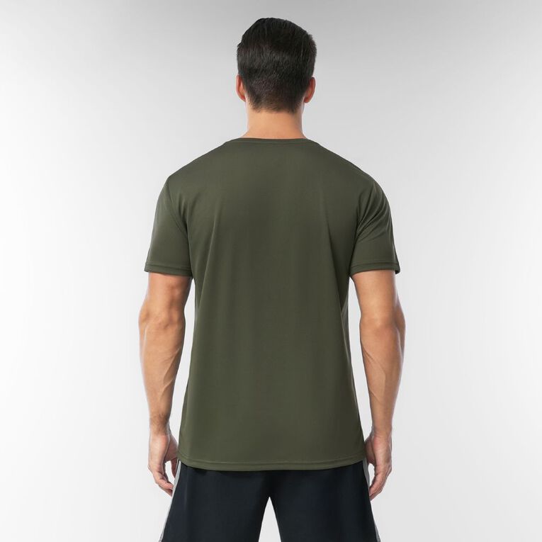 Active Intent Men's Active Mesh Tee, Green Mid, hi-res