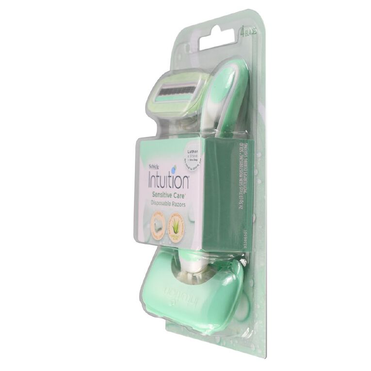 Schick Intuition Sensitive Care Disposable Razors 2 Pack, , hi-res