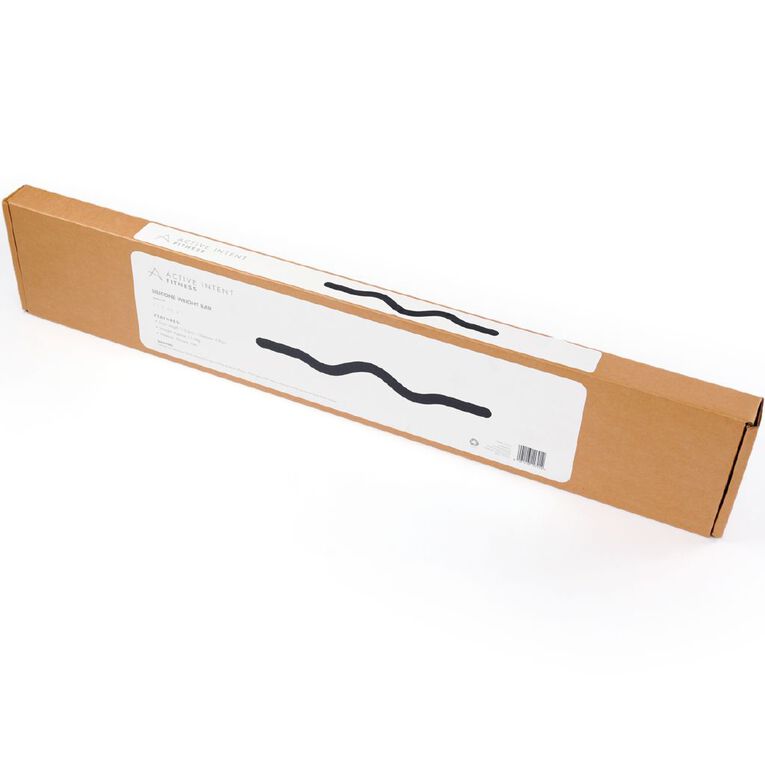 Active Intent Fitness Silicone Weight Bar 11.3kg Black, , hi-res