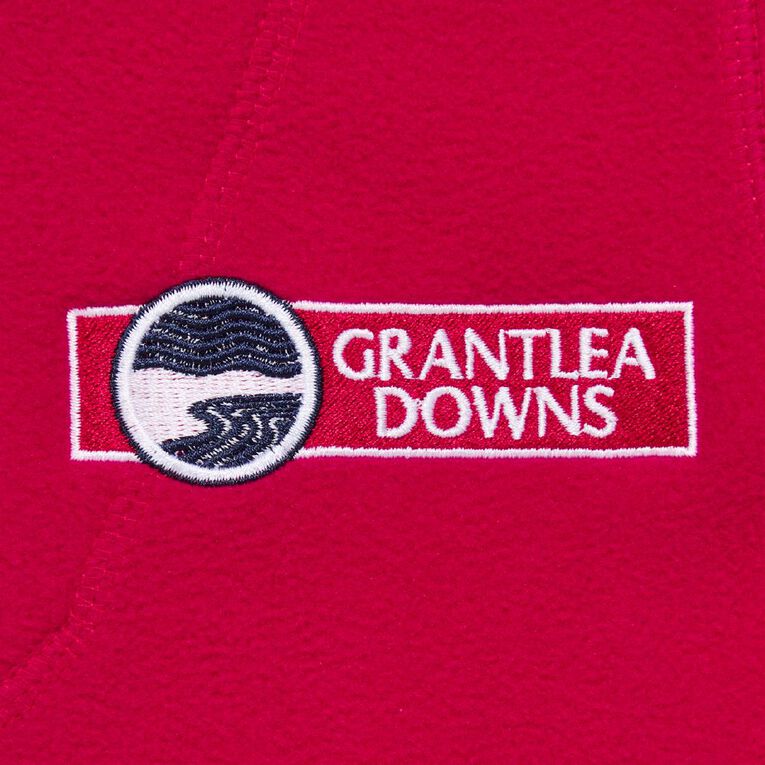 Schooltex Grantlea Downs New Polar Fleece Top with Embroidery, Red Mid, hi-res
