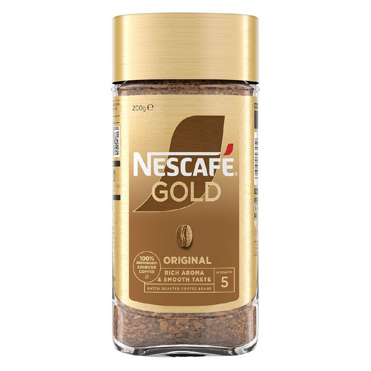 Nescafe Gold Original Instant Coffee 200g, , hi-res