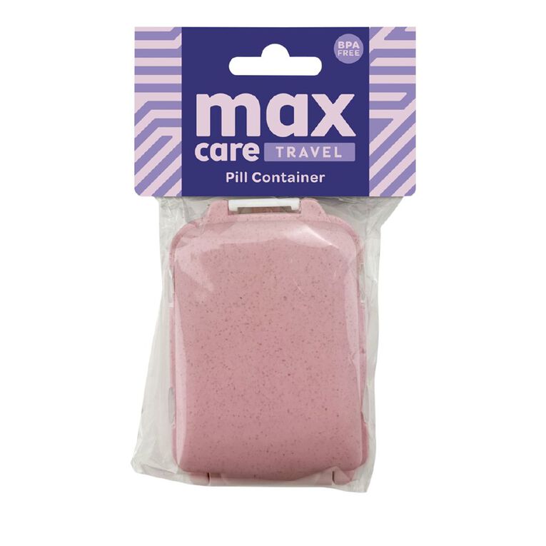 Maxcare Travel Pill Container Pink, , hi-res