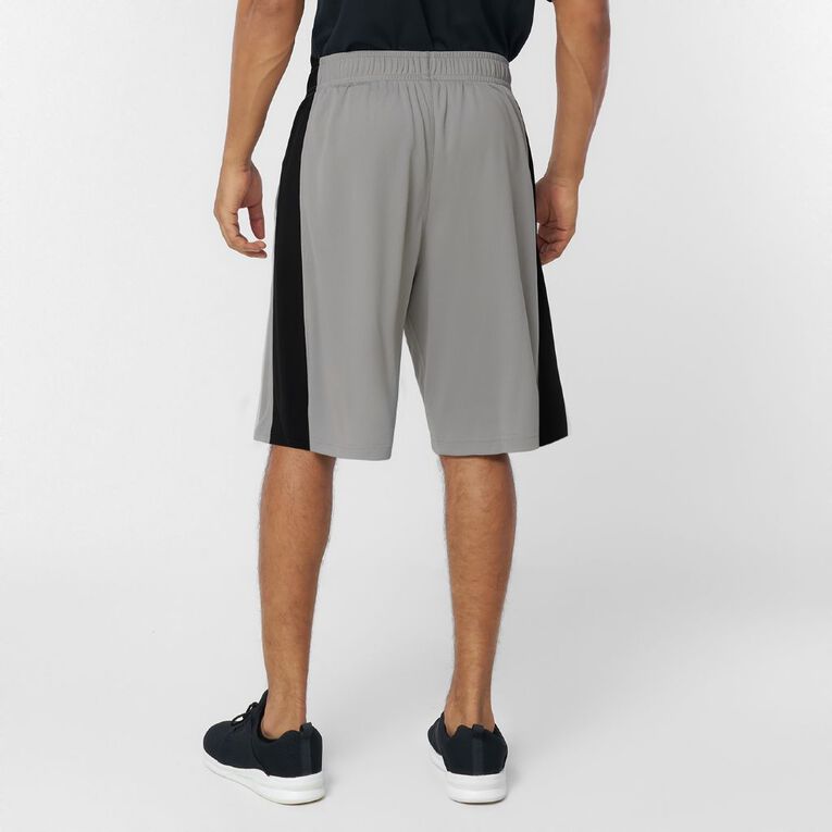 Active Intent Men's Panel Basketball Shorts, Grey Mid, hi-res