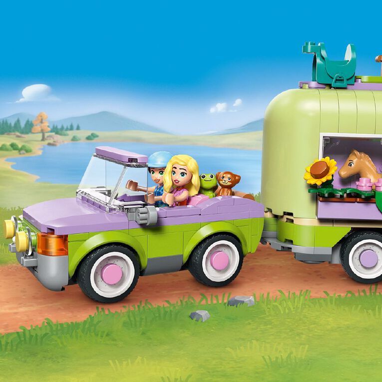 LEGO Friends Horse & Baby Foal Trailer 42695, , hi-res