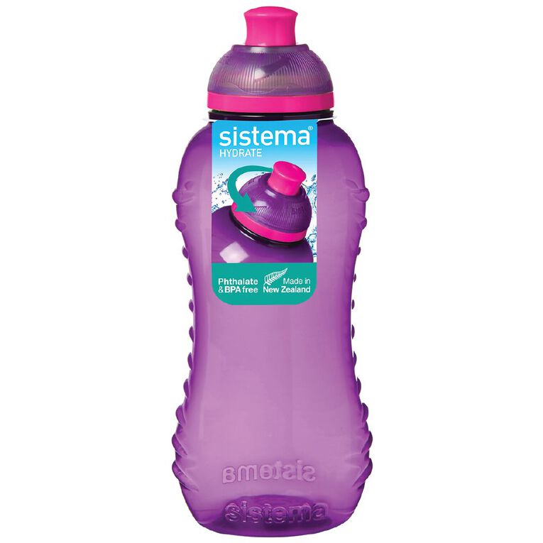 Sistema Round Drink Bottle with Twist Cap Assorted 330ml, , hi-res