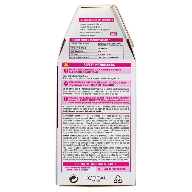 L'Oreal Paris Casting Creme Hair Colour Ebony Black 200, , hi-res