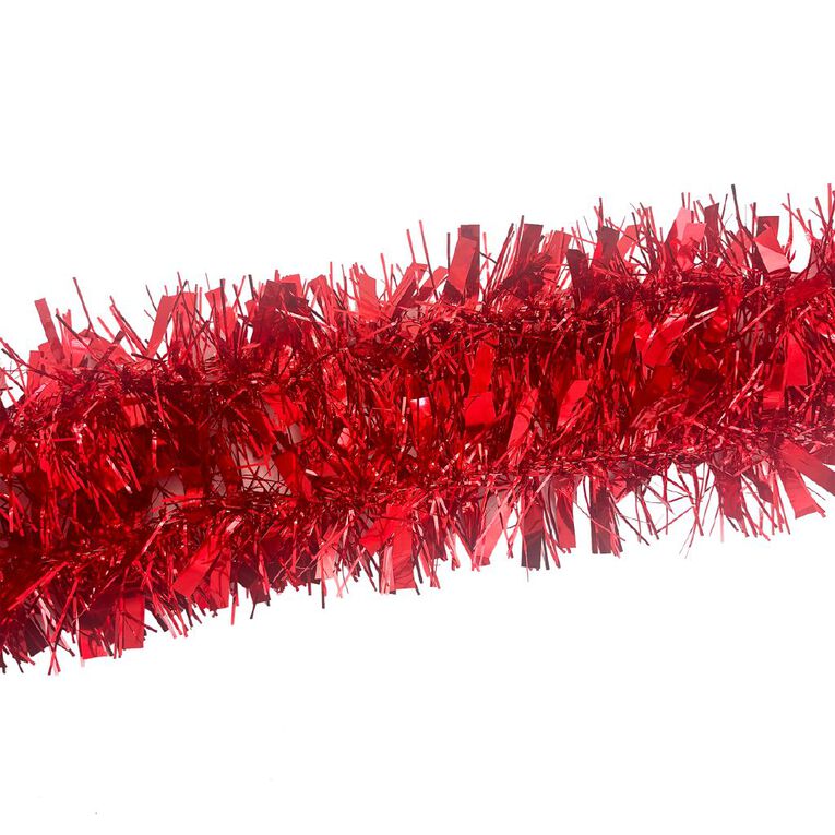 Christmas Tinsel 6m Red, , hi-res