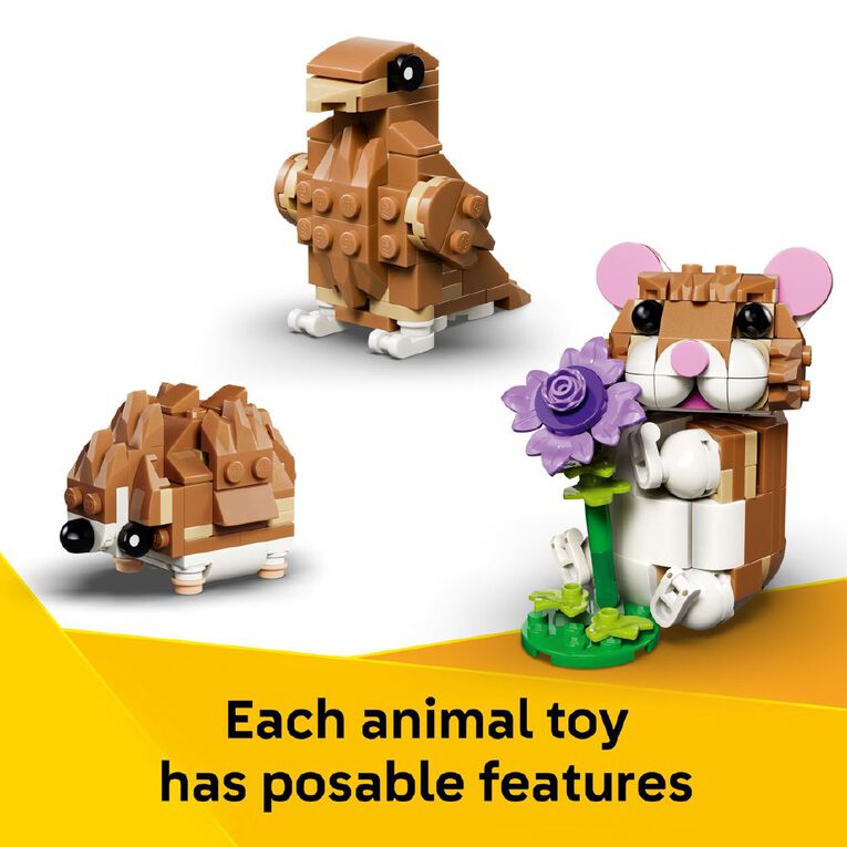 LEGO CREATOR Cute Hamster with A Flower 31376, , hi-res