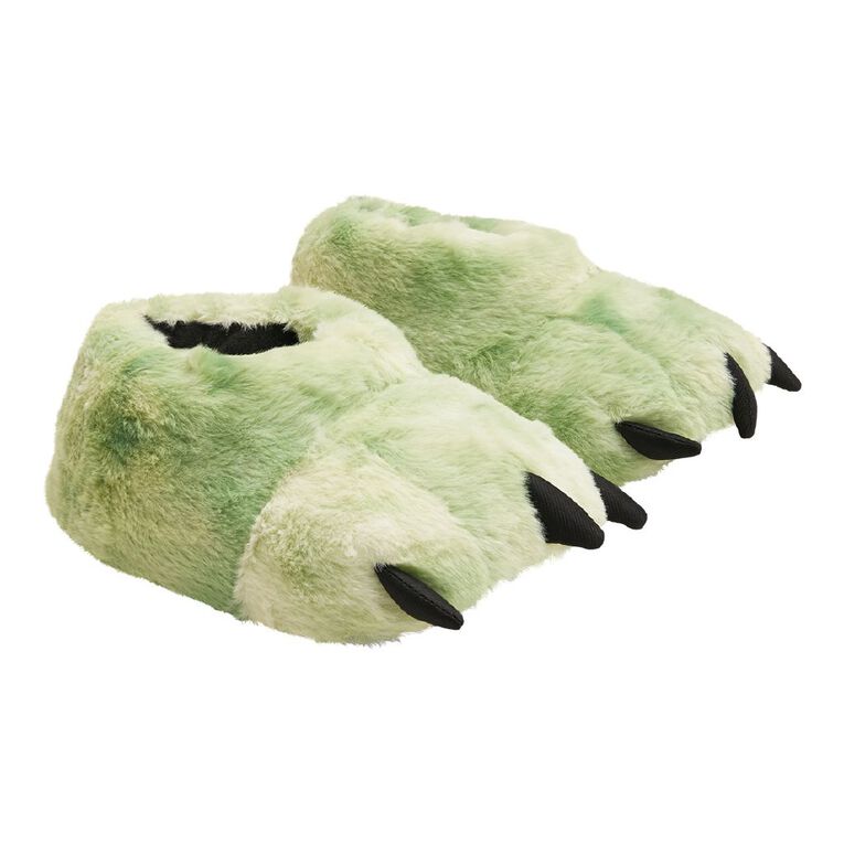 Young Original Senior Kids' 3D Claw Slippers, Green, hi-res