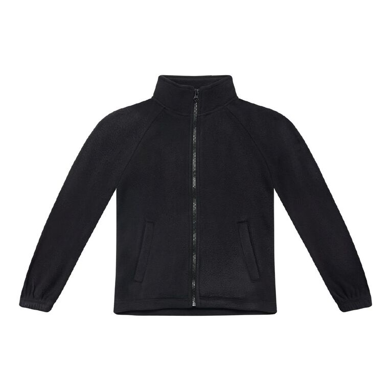 Young Original Fleece Zip-Thru, Black, hi-res