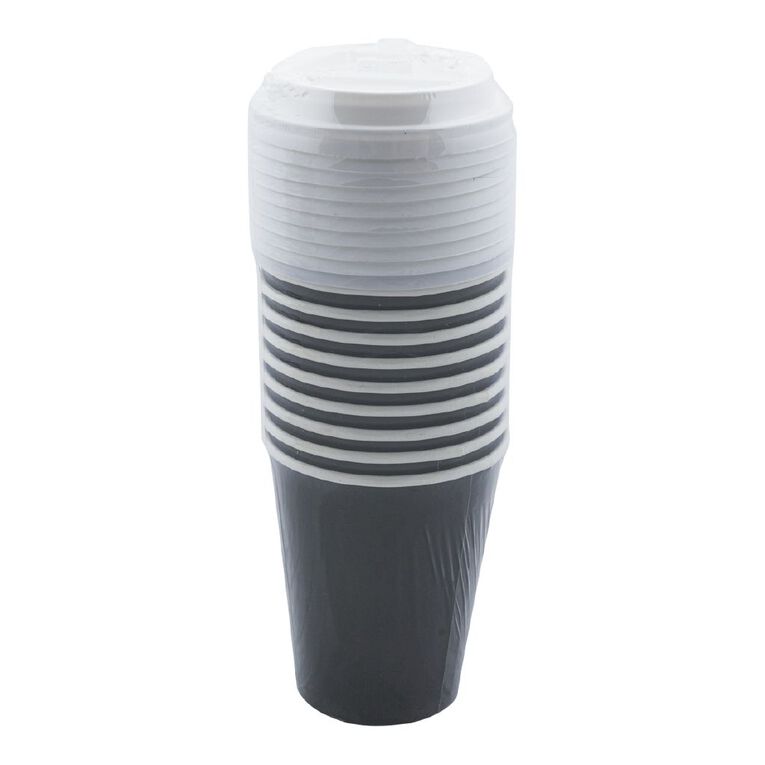 Party Inc Coffee Cup with Lid 10 Pack, , hi-res
