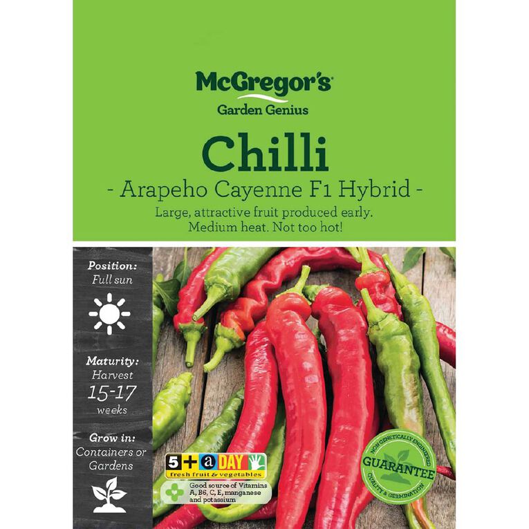 McGregor's Chilli Arapeho Cayenne Seeds, , hi-res