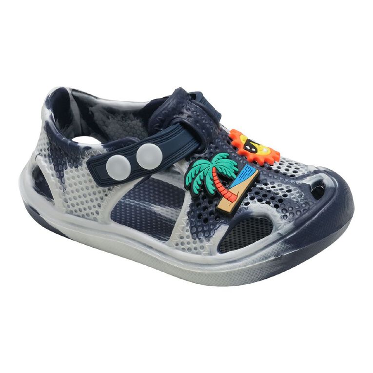 Young Original Junior Kids' Messy Kindy Shoes, Navy, hi-res