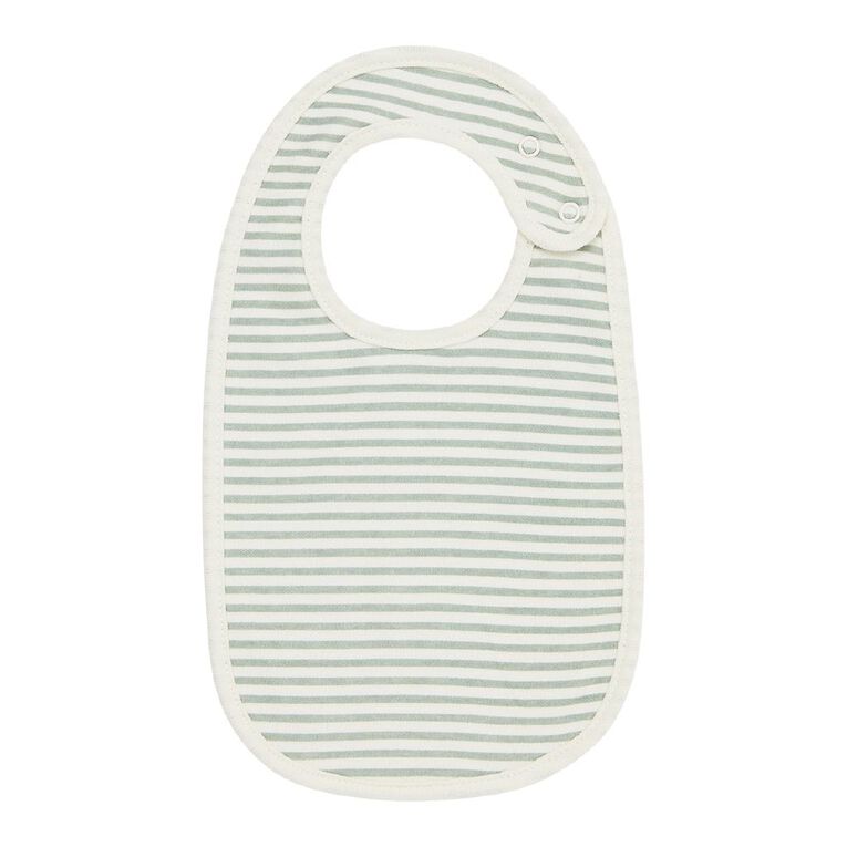 Young Original Babys' Dome Bibs 3 Pack, Green Light, hi-res